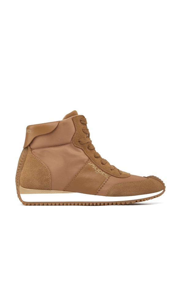 ジェースライズ レディース シューズ スニーカー JSlides Luna High Top Sneaker Brown ブラウン｜ReVida 店