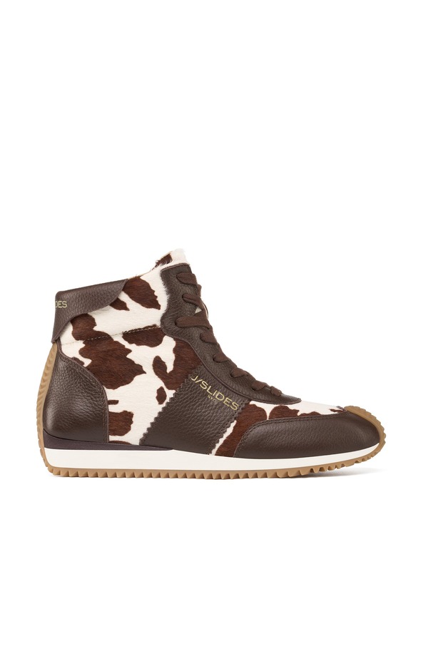 ジェースライズ レディース シューズ スニーカー JSlides Luna High Top Sneaker Dark Brown ブラウン|ReVida 店