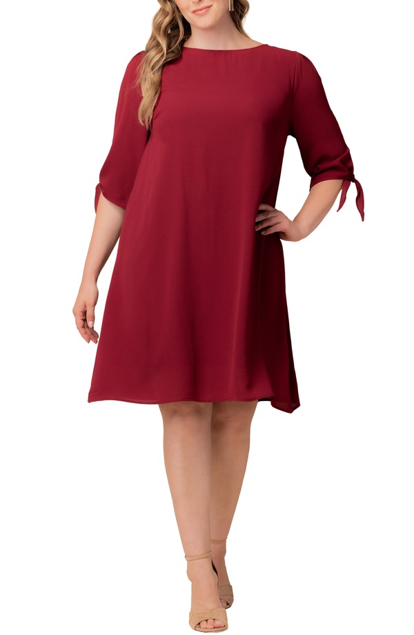 キヨナ レディース トップス ワンピース Kiyonna Manhattan Shift Dress Berry|ReVida 店