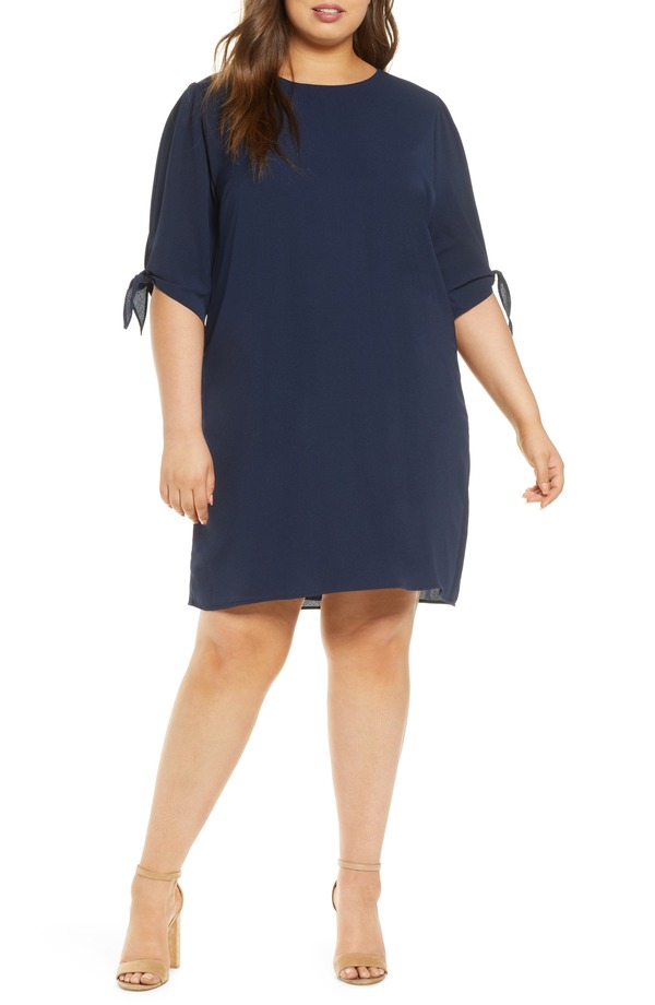 キヨナ レディース トップス ワンピース Kiyonna Manhattan Shift Dress Nouveau Navy ネイビー｜ReVida 店