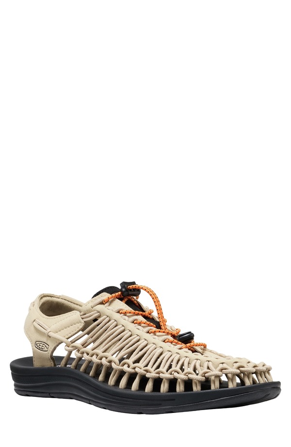 キーン メンズ シューズ サンダル KEEN Uneek Sandal Safari/ Orange Peel オレンジ色