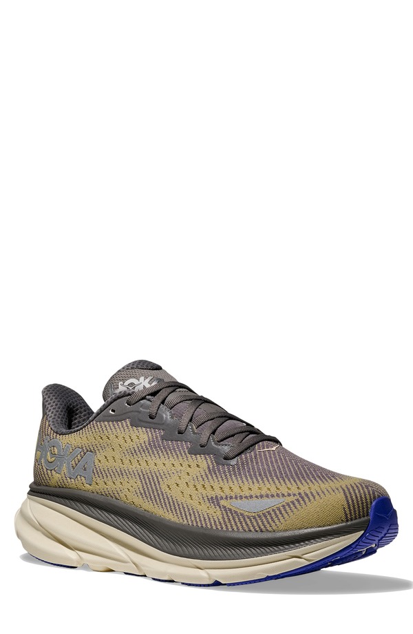 ホカオネオネ メンズ シューズ スニーカー HOKA Clifton 9 Gore-Tex Waterproof Running Shoe Gravel / Eggshell
