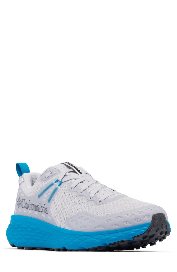 コロンビア メンズ シューズ スニーカー Columbia Konos TRS OutDry Waterproof Hiking Shoe Cumulus Grey/ Bluecho 薄墨色