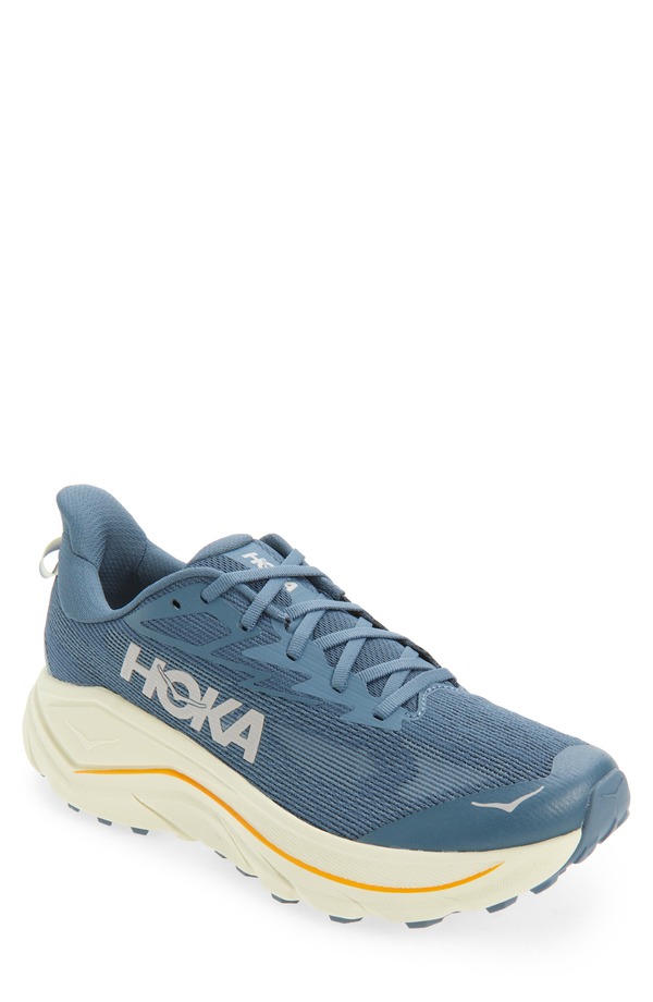 ホカオネオネ メンズ シューズ スニーカー HOKA Challenger 8 Trail Running Shoe Faded Navy / Pampas Grass 米国海軍