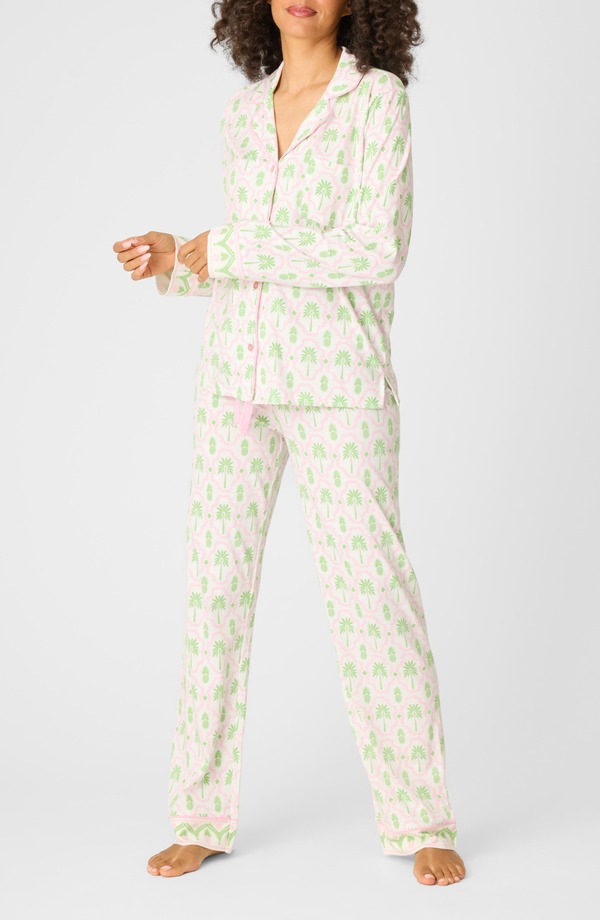 ピージェイサルベージ レディース アンダーお召しもの ナイト爵お召しもの 刷り上げる PJ Salvage Playful Print Pajamas Ivory 象牙色