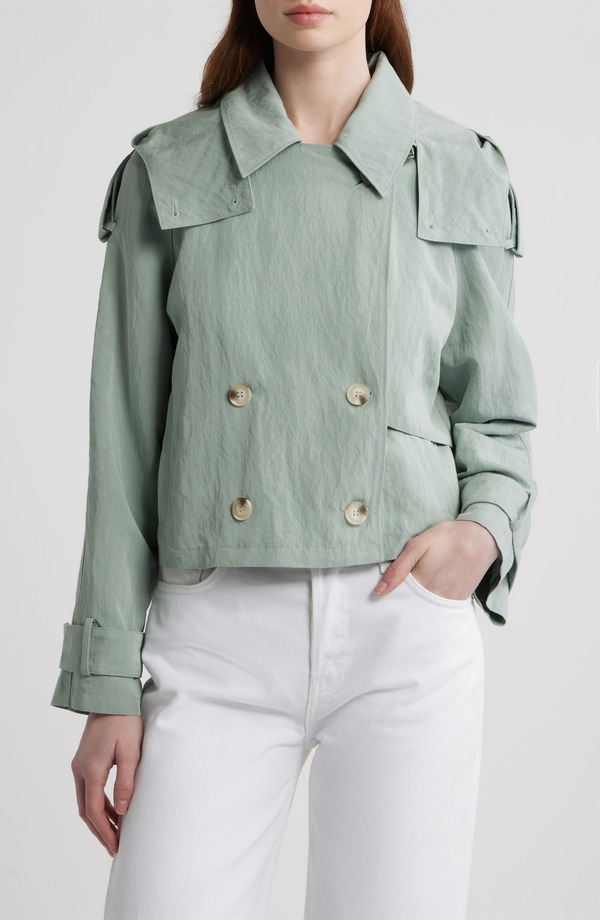 ディーラ レディース アウター 上衣・上衣 dRA Cambari Hooded Trench Jacket Sage Green 緑であること
