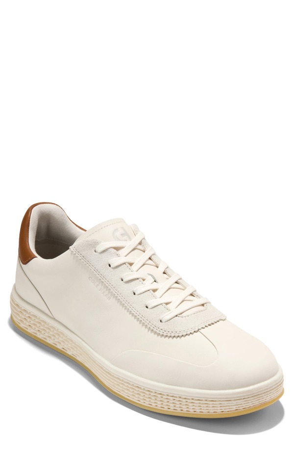 電話を掛けるハーン メンズ シューズ スニーカー Cole Haan GrandPro Turf SkyWeave Sneaker Ivory / Ch British Tan / Ivory 象牙色