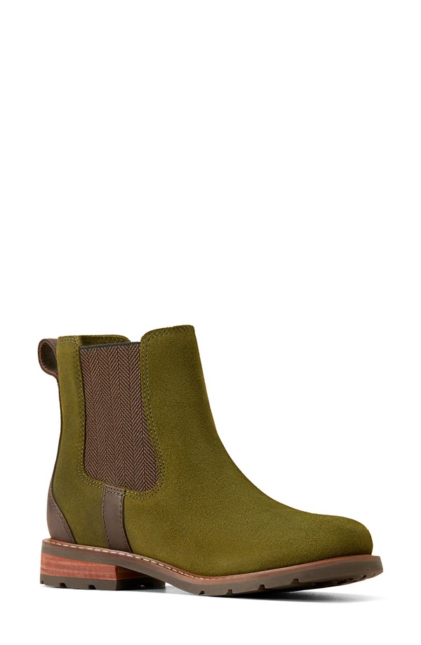 アリアト レディース シューズ ブーツ・レインブーツ チェルシーブーツ チェルシー Ariat Wexford Waterproof Chelsea Boot Olive オリーブ