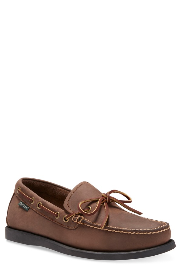 イーストランド メンズ シューズ スリッポン・ローファー Eastland Yarmouth Topstitched Moc Toe Loafer Bomber Brn｜ReVida 店