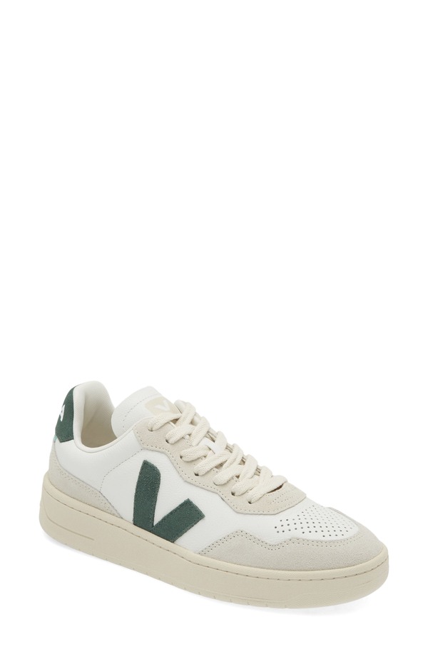 ヴェジャ レディース シューズ スニーカー なめし革 Veja V-90 Leather Sneaker Extra-White Cyprus 白いこと