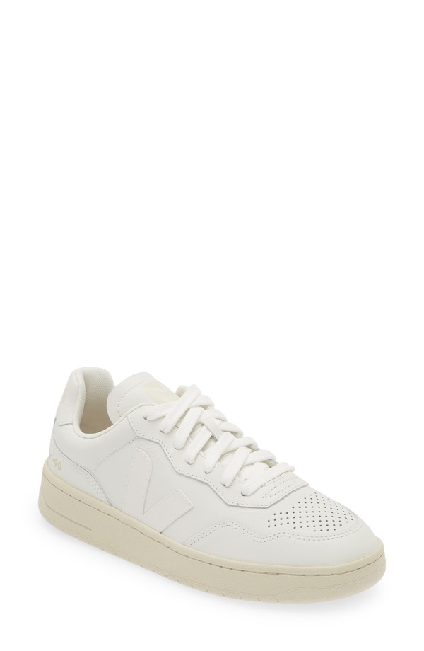 ヴェジャ レディース シューズ スニーカー なめし革 Veja V-90 Leather Sneaker Extra White 白いこと