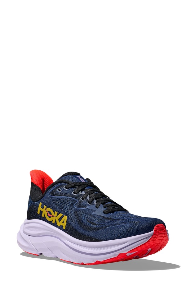 ホカオネオネ レディース シューズ スニーカー HOKA Clifton 10 Running Shoe Midnight Blue / Starlight Glow 青碧