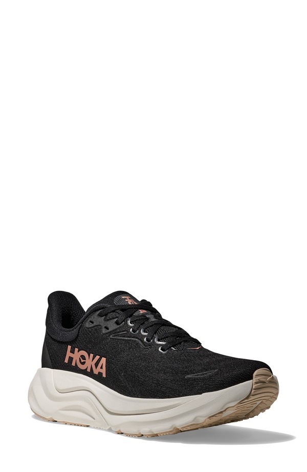 ホカオネオネ レディース シューズ スニーカー HOKArahi 8 Stability Running Shoe Black / Rose Gold 黒いこと