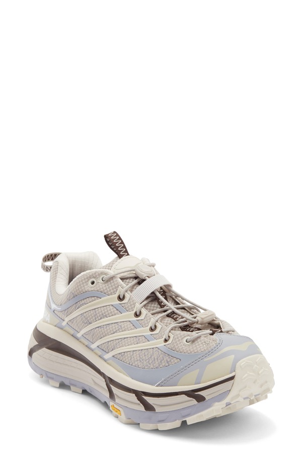 ホカオネオネ レディース シューズ スニーカー HOKA Mafate Three2 Wordmark Sneaker Putty / Foggy Grey 薄墨色