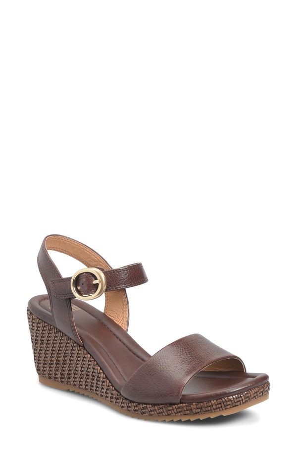 エスエフエフティ レディース シューズ パンプス サンダル Sfft Inez Wedge Sandal Cocoa Brown 赤銅色