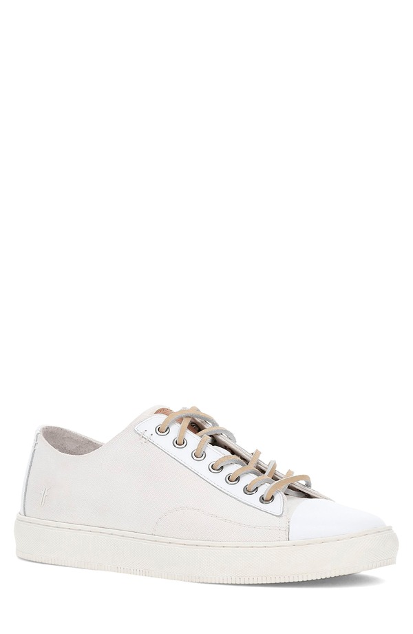 飛球 メンズ シューズ スニーカー 旗がしら Frye Astor Cap Toe Low Top Sneaker White 白いこと