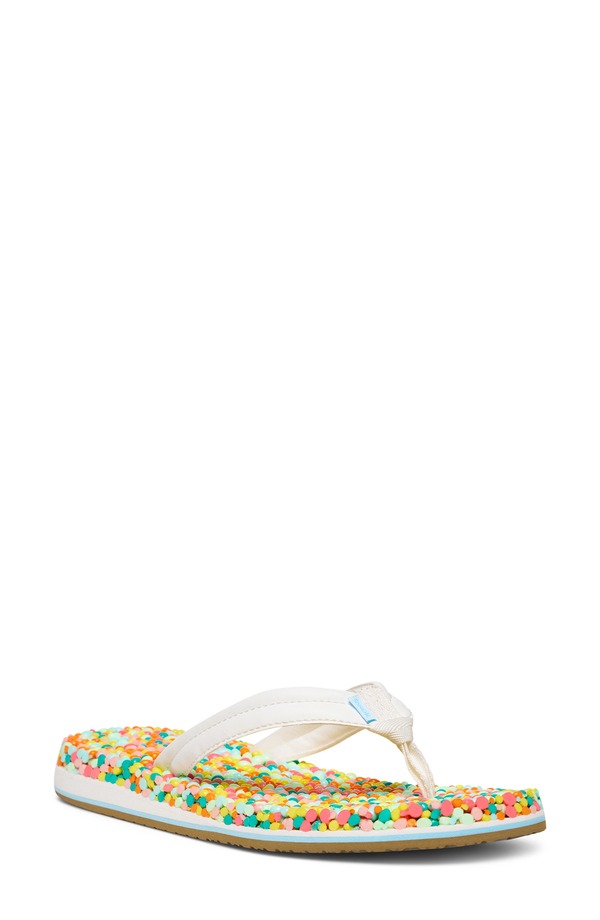 サヌーク レディース シューズ サンダル Sanuk Bubblecush Flip Flop Citron｜ReVida 店