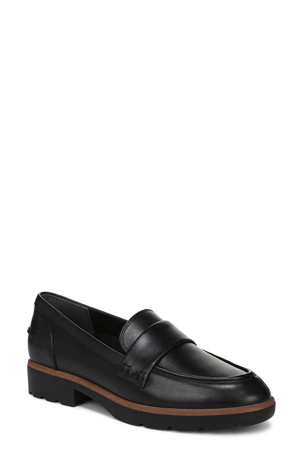 バイオニック レディース シューズ オックスフォード 置き目毛皮 Vionicleo Loafer Black 黒いこと