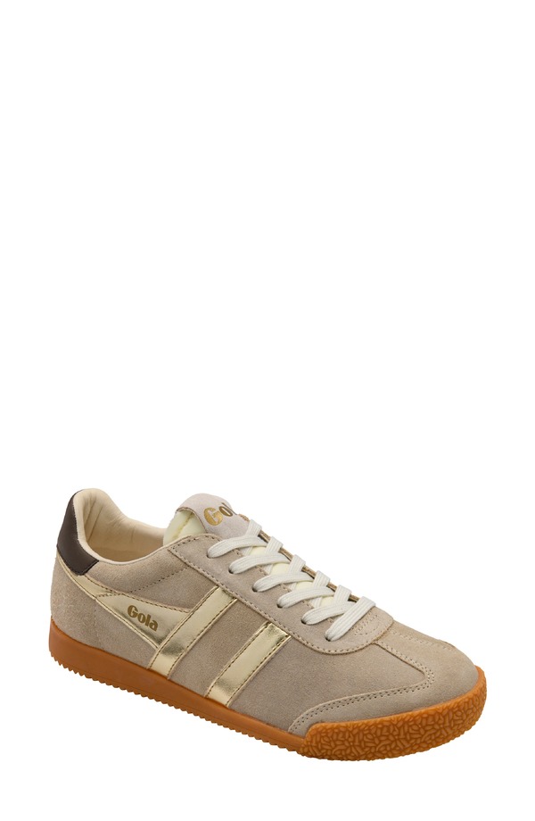 ゴラ レディース シューズ スニーカー Gola Elan Glitz Sneaker Bone/ Gold/ Dark Brown 赤銅色