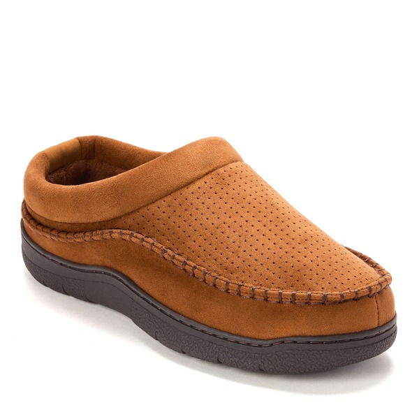 ディアフォームズ メンズ シューズ サンダル DEARFOAMS Thompson Moccasin Toe Clog Slipper Brown ブラウン|ReVida 店