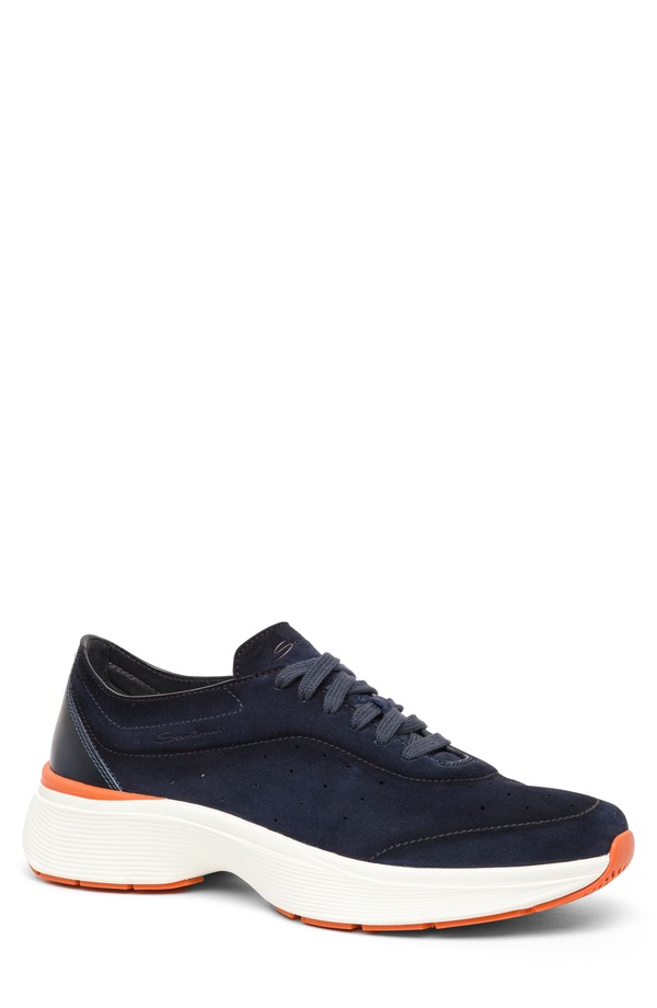 サントーニ メンズ シューズ スニーカー Santoni Bounce Sneaker Blue-U60 青碧