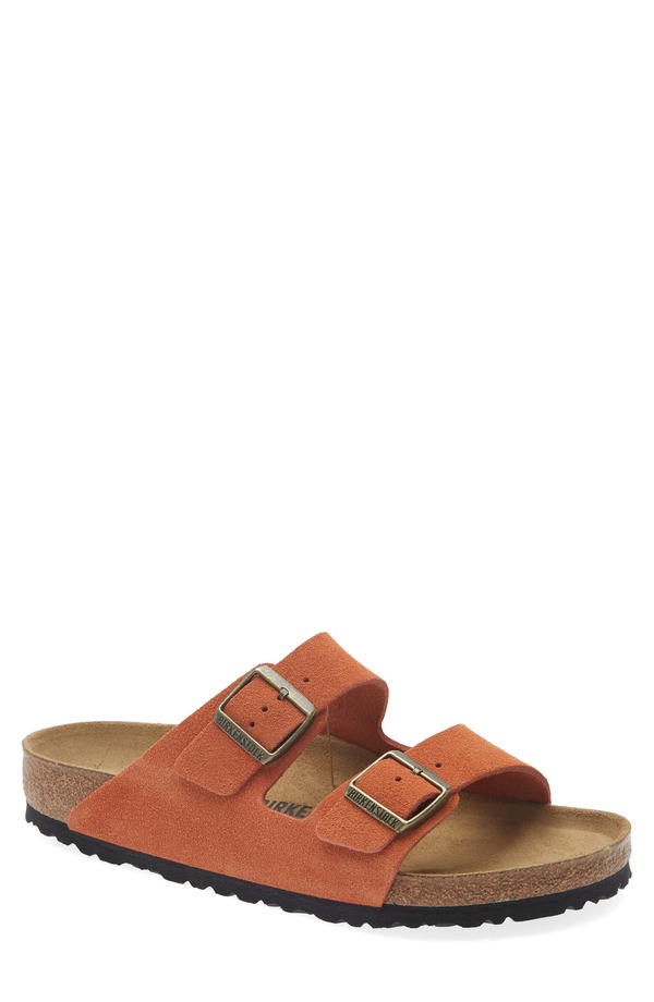 ビルケンシュトック メンズ シューズ サンダル Birkenstock Arizona Slide Sandal Dark Rust 挙げ句の果て