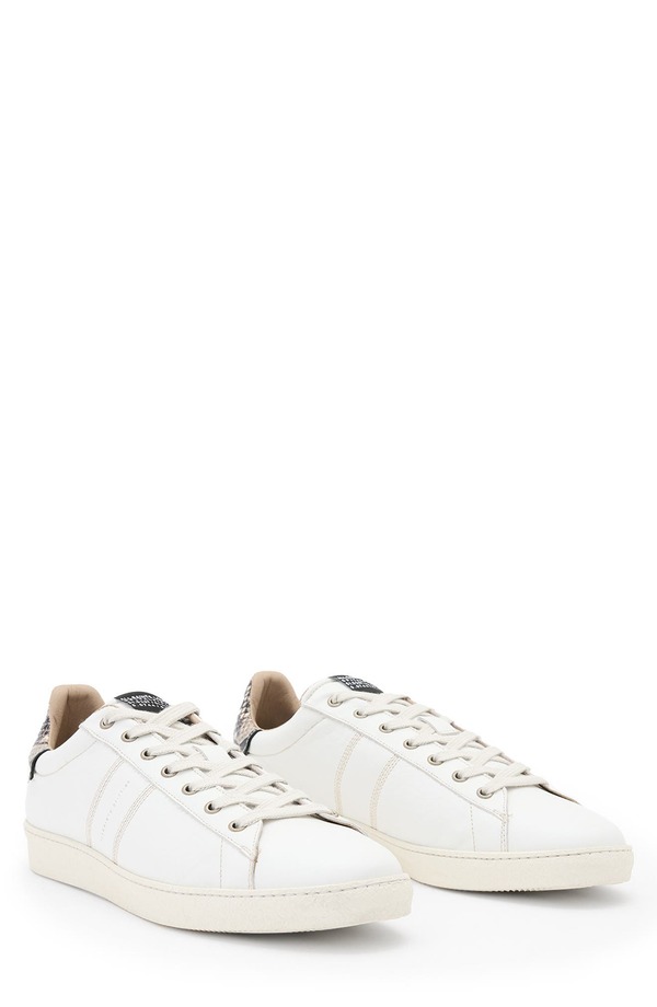 オールセインツ メンズ シューズ スニーカー AllSaints Leon Low Top Sneaker White/ Black 白いこと