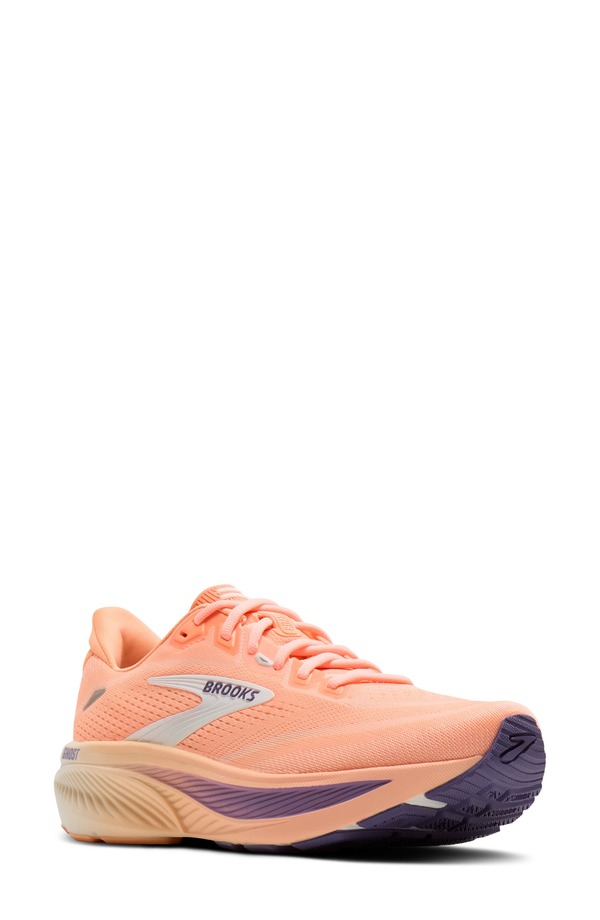 ブルックス レディース シューズ スニーカー Brooks Ghost 18 Running Shoe Peach/ Grape/ Coconut 桃
