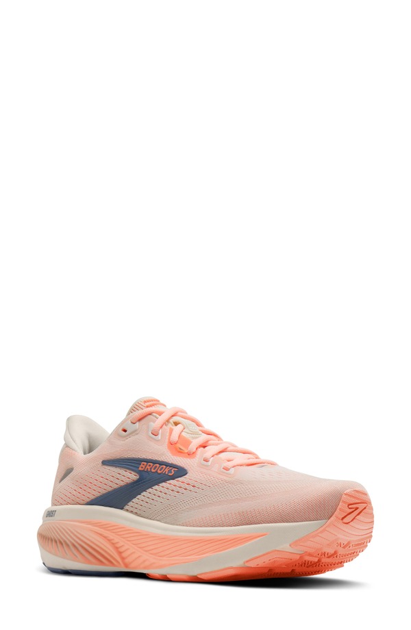 ブルックス レディース シューズ スニーカー Brooks Ghost 18 Running Shoe Star White/ Cyber Peach/ Grey 白いこと