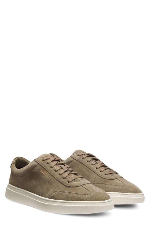 雇い主 メンズ シューズ スニーカー BOSS Kieren Low Top Sneaker Dk Grn