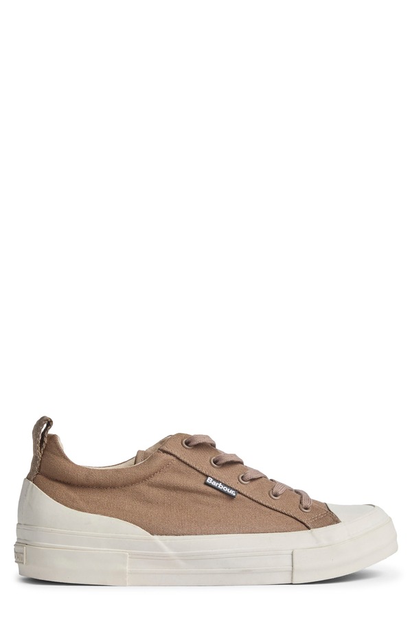 バブアー メンズ シューズ スニーカー Barbour Stanhope Canvas Low Top Sneaker Taupe トープ