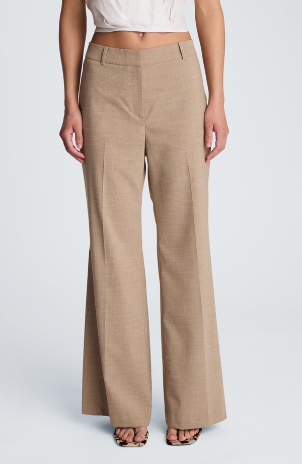 ケネスコール レディース ボトムス レギンス 側面細長い切口 ズボン下 Kenneth Cole Side Slit Flare Pants Mesataup/ Wht