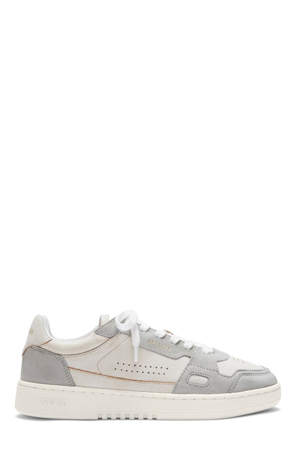 アクセルアリガト メンズ シューズ スニーカー なめし革 Axel Arigato Dice Lo Cracked Leather Sneaker Beige/Light Grey 薄墨色