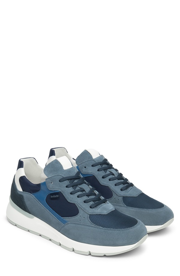 ネーロ ジャルディーニ メンズ シューズ スニーカー NeroGiardini Low Top Sneaker Jet Blue 青碧