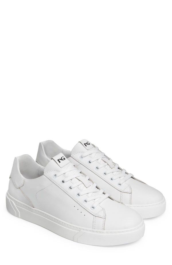 ネーロ ジャルディーニ メンズ シューズ スニーカー NeroGiardini Low Top Sneaker White 白いこと