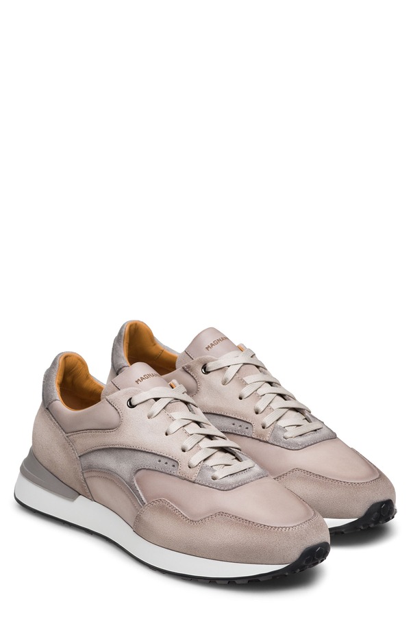 マグナーニ メンズ シューズ スニーカー Magnanni Simo Sneaker Bone And Metal|ReVida 店