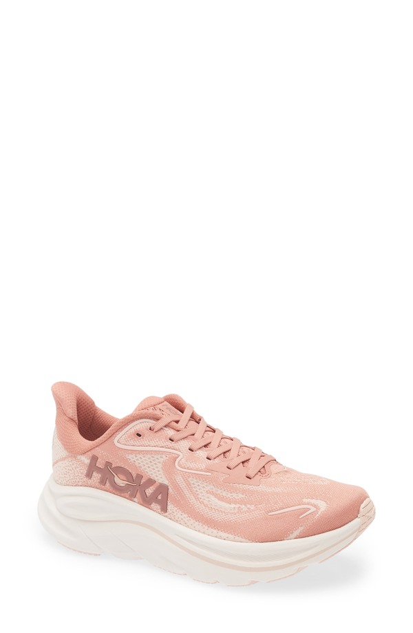 ホカオネオネ レディース シューズ スニーカー HOKA Clifton 10 Running Shoe Blush / Rose Latte 毛はらい