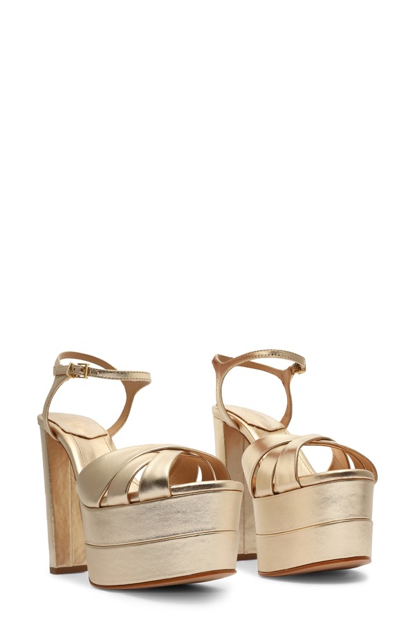 シュッツ レディース シューズ パンプス プラットホーム サンダル Schutz Keefa Platform Sandal Gold/ Platina ゴールド