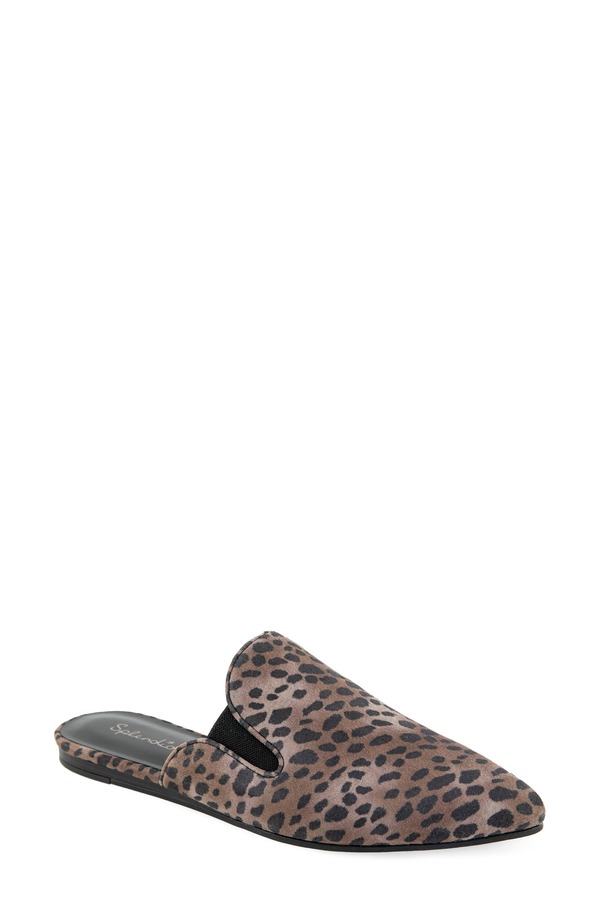 スプレンディット レディース シューズ パンプス Splendid Liza Pointed Toe Mule Dark Cheetah