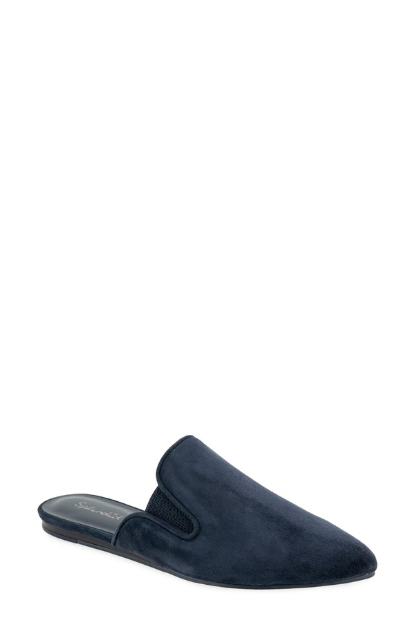 スプレンディット レディース シューズ パンプス Splendid Liza Pointed Toe Mule Navy 米国海軍