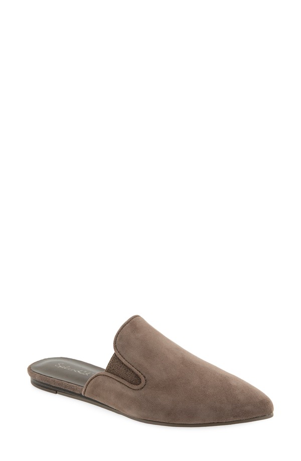 スプレンディット レディース シューズ パンプス Splendid Liza Pointed Toe Mule Taupe Gray 薄墨色