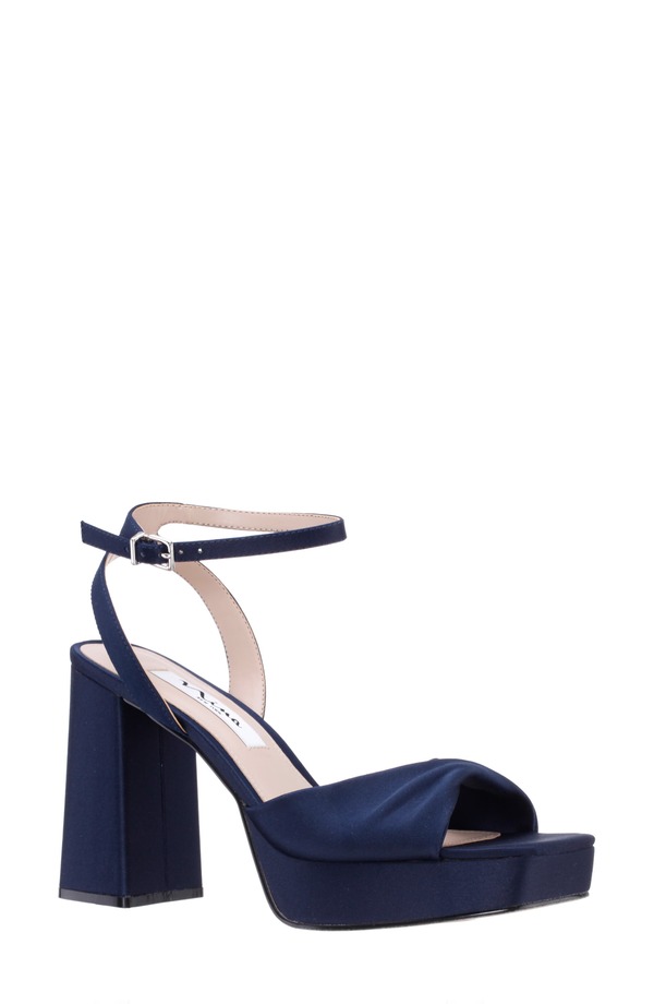 ニナ レディース シューズ パンプス サンダル Nina Stacie Sandal New Navy 米国海軍