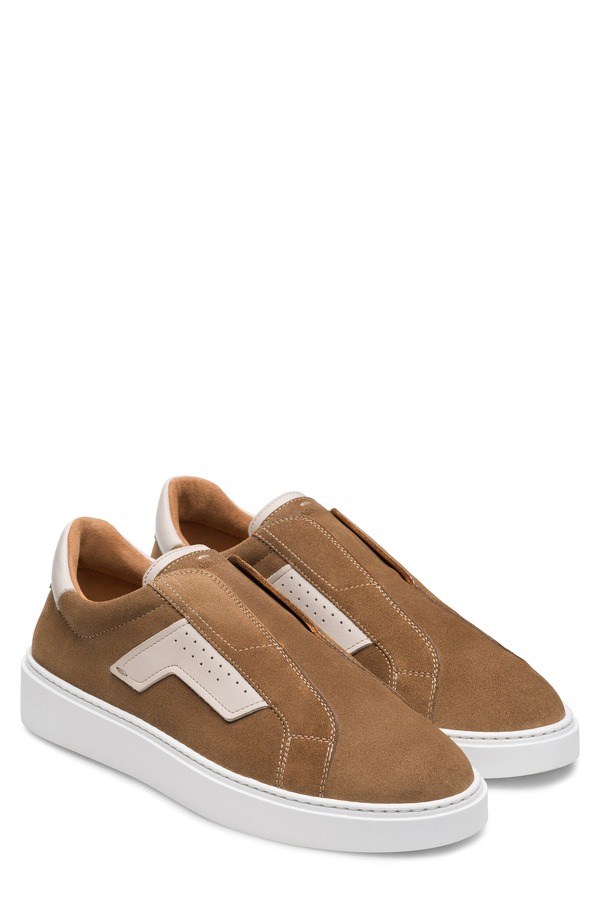 マグナーニ メンズ シューズ スニーカー Magnanni Phoenix Slip-On Sneaker Taupe Suede トープ