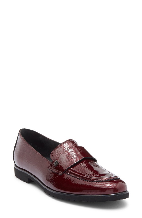 極点・緑であること レディース シューズ パンプス 置き目毛革 Paul Green Wheaton Loafer Wine Sft P ブドウ酒