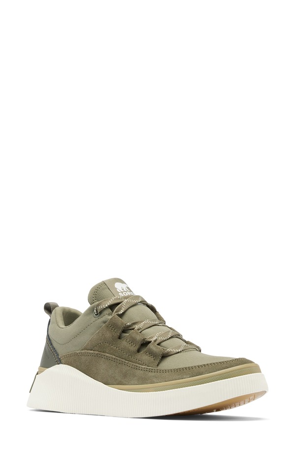 ソレル レディース シューズ スニーカー SOREL Out N About IV Waterproof Sneaker Stone Green/ Chalk 車輪止め