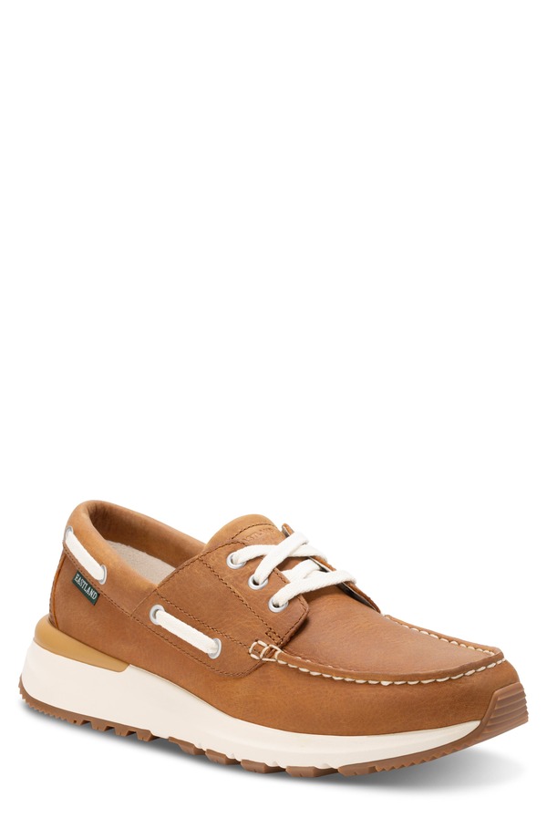 パン種地びた メンズ シューズ スニーカー Eastland Leap Trainer Sneaker Tan タン