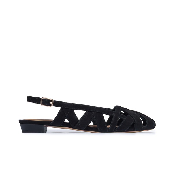 ベルナード レディース シューズ パンプス Bernardo Footwear Glinda Flat Black Suede 黒いこと