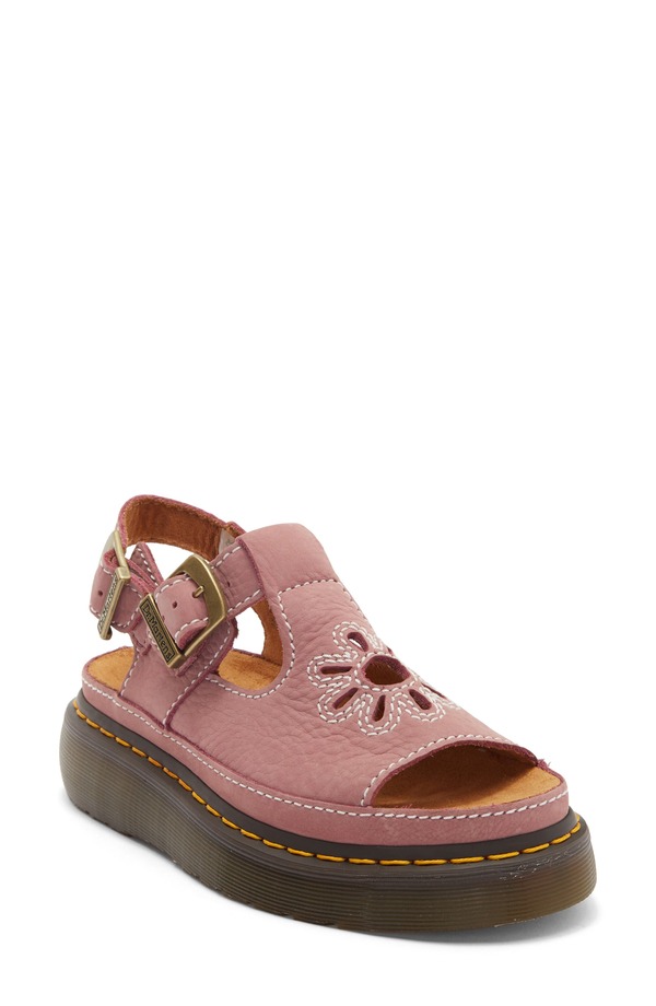 お医者さんマーチン レディース シューズ パンプス サンダル Dr. Martens Dunnet Flower Slingback Sandal Dusty Rose