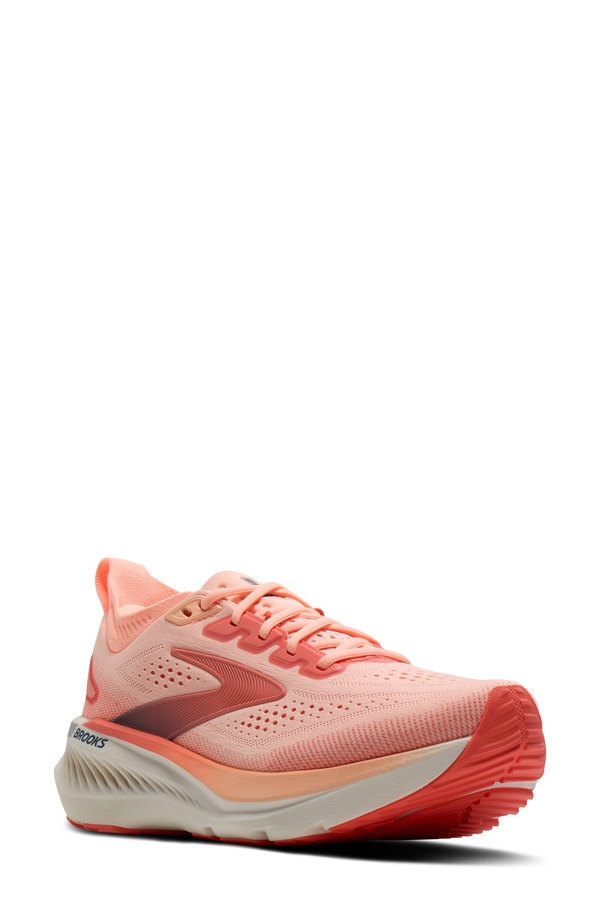 ブルックス レディース シューズ スニーカー Brooks Glycerin GTS 23 Running Shoe Coral/ Peach/ Spellbound 桃