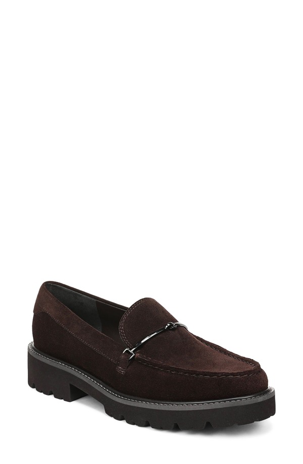 フランコサルト レディース シューズ オックスフォード 置き目毛皮 Franco Sarto Senna Loafer Senna Brown 赤銅色
